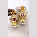 Marudhar Creations Regal Avian Motif Pearl Jhumkas