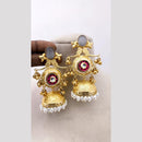 Marudhar Creations Regal Avian Motif Pearl Jhumkas
