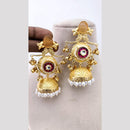 Marudhar Creations Regal Avian Motif Pearl Jhumkas