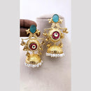 Marudhar Creations Regal Avian Motif Pearl Jhumkas