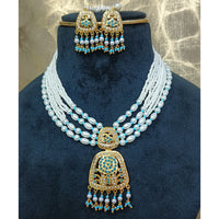 Everlasting Jadau Royal Austrian Stone And Pearl Necklace Set