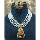 Everlasting Jadau Royal Austrian Stone And Pearl Necklace Set
