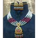 Everlasting Jadau Royal Austrian Stone And Pearl Necklace Set