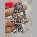 Abhinandan Oxodised Plated Ghungroo Dangler Earrings