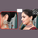 Abhinandan Kundan Stone And Pearl Kanchain Jhumki Earrings