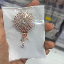 Abhinandan Glam Austrian Stone Wedding Wear Brooch