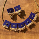 Handmade For Her  Gold Plated Pearl Handmade Necklace Set