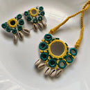 Handmade For Her  Mirror And Shell Handmade Necklace Set