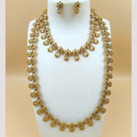 Joyful Jewel Art Matte Gold Plated Pota Stone Necklace Combo