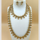 Joyful Jewel Art Matte Gold Plated Pota Stone Necklace Combo
