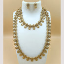 Joyful Jewel Art Matte Gold Plated Pota Stone Necklace Combo