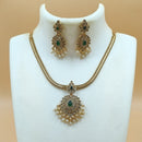 Joyful Jewel Austrian And Pearl Necklace Set