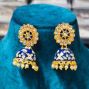 Joyful Jewel Art Heritage Meenakari Kundan Pearl Statement Jhumki Earrings