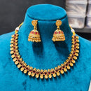 Joyful Jewel Art Traditional Matte Pota Stone Necklace Set