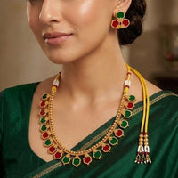 Joyful Jewel Art Traditional Matte Necklace Set
