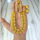 Joyful Jewel Art Traditional Matte Pota Stone Temple Necklace Set