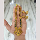 Joyful Jewel Art Traditional Matte Pota Stone And Pearl Necklace Set