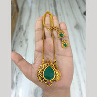 Joyful Jewel Art Traditional Matte Pota Stone Necklace Set