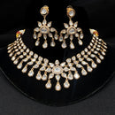 Amoliya Jewels Brass Polki Kundan Designer Necklace Set