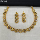 Amoliya Jewels Gold Plated Polki Kundan Necklace Set
