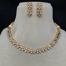 Amoliya Jewels Polki Kundan Floral Necklace Set