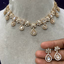 Amoliya Jewels Gold Plated Polki Kundan Necklace Set