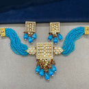 Amoliya Jewels Gold Plated Polki Kundan Choker Necklace Set