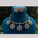 Amoliya Jewels Gold Plated Kundan Stone Necklace Set