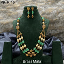 Amoliya Jewels Brass Plated Beads Necklace Set