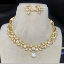 Amoliya Jewels Gold Plated Kundan Stone Necklace Set