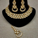Amoliya Jewels Gold Plated Kundan Stone Necklace Set