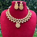 Amoliya Jewels Gold Plated Kundan Stone Necklace Set