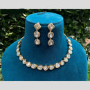 Amoliya Jewels Gold Plated  Kundan Stone Necklace Set