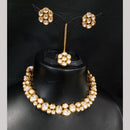 Amoliya Jewels Gold Plated Kundan Designer Choker Necklace Set
