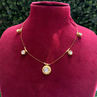 Amoliya Jewels Traditional Gold-Plated Kundan Necklace