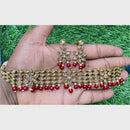 Amoliya Gold Plated Designer Crystal And Beads Choker Necklace Set