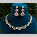 Amoliya Jewels Gold Plated Polki Kundan Timeless Wedding Collection Necklace Set