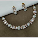 Amoliya Jewels Gold Plated Polki Kundan Timeless Wedding Collection Necklace Set