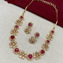 Amoliya Jewels Gold Plated Polki Kundan Timeless Wedding Collection Necklace Set