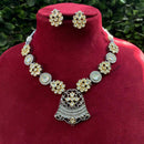 Amoliya Jewels Gold Plated Polki Kundan Necklace Set