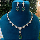Amoliya Jewels Gold Plated Polki Kundan Necklace Set