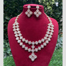 Amoliya Jewels Gold Plated Polki Kundan Necklace Set