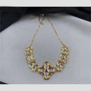 Amoliya Jewels Gold Plated Polki Kundan Stone Adjustable Bracelet