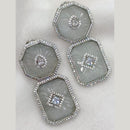Amoliya Jewels Silver Plated American Diamond And Austrian Stone Dangler Earrings