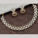 Amoliya Jewels Gold Plated Polki Kundan Necklace Set