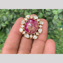 Amoliya Jewels Gold Plated Polki Kundan Rings