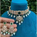Amoliya Jewels Polki Kundan Choker Necklace Set