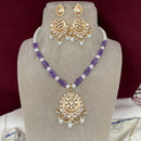 Amoliya Jewels Bold & Beautiful Polki Kundan And Pearls Necklace Set 