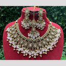 Amoliya Jewels Stylish Crystal Stone And Beads Elegant Party & Daily Wear Necklace Set
