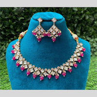 Amoliya Jewels Kundan and Beads Elegant Necklace Set